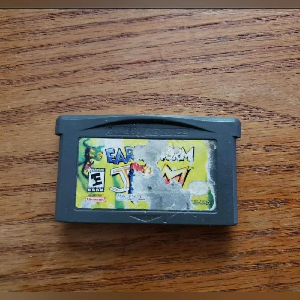 Earthworm Jim (Nintendo Game Boy Advance, 2001) Tested And Working Authentic